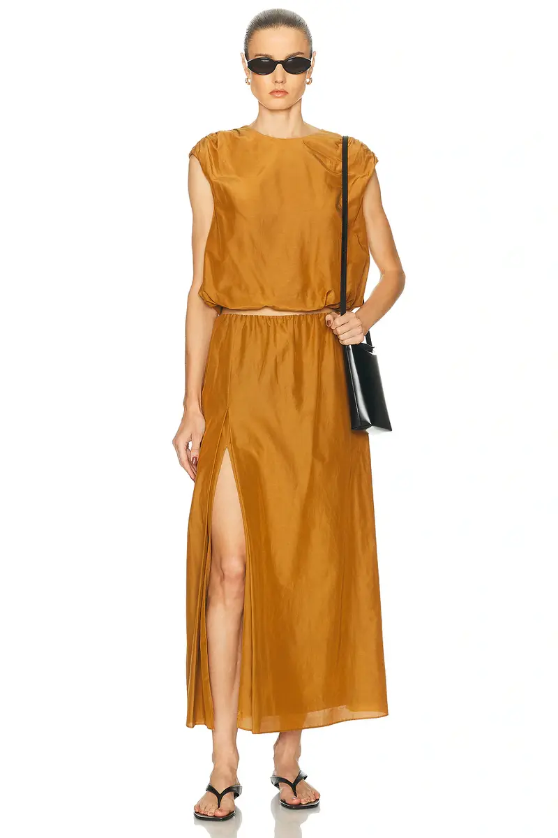 Loulou de Saison Cosma Gathered Sleeveless Top | Thumbnail 4