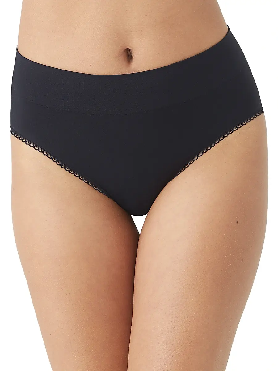 Wacoal Women's Feeling Flexible Hi-Cut Brief - Black | Image 1 Wacoal Women's Feeling Flexible Hi-Cut Brief - Black | Image 1