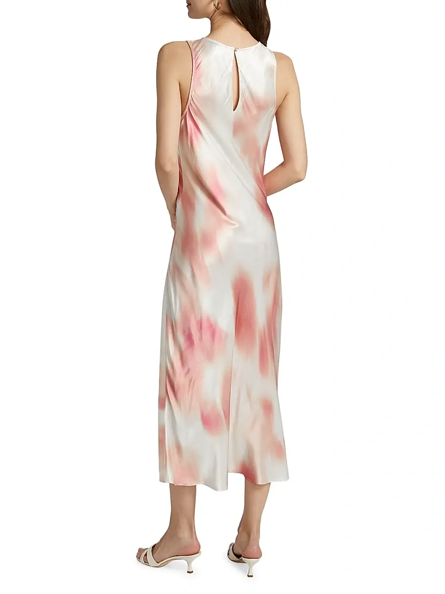 RAILS Women's Gabriella Watercolor Ruched Midi-Dress | Thumbnail 5