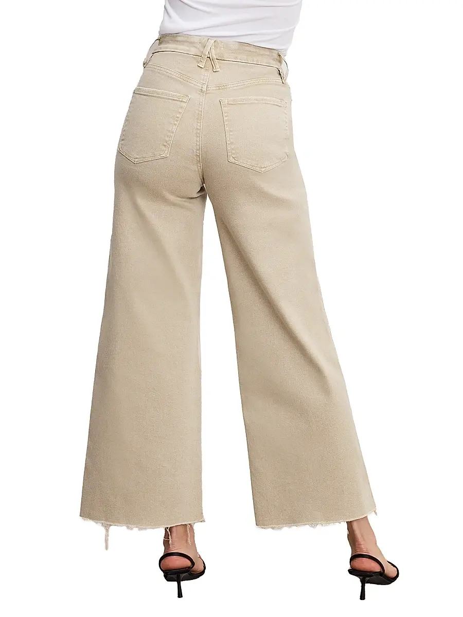 GOOD AMERICAN Women's Good Skate Wide-Leg Crop Jeans | Thumbnail 4 GOOD AMERICAN Women's Good Skate Wide-Leg Crop Jeans | Thumbnail 4