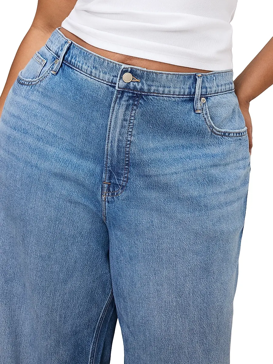 Good American Women's Weightless Good Standard Ease Wide-Leg Jeans - Indigo | Image 1 Good American Women's Weightless Good Standard Ease Wide-Leg Jeans - Indigo | Image 1
