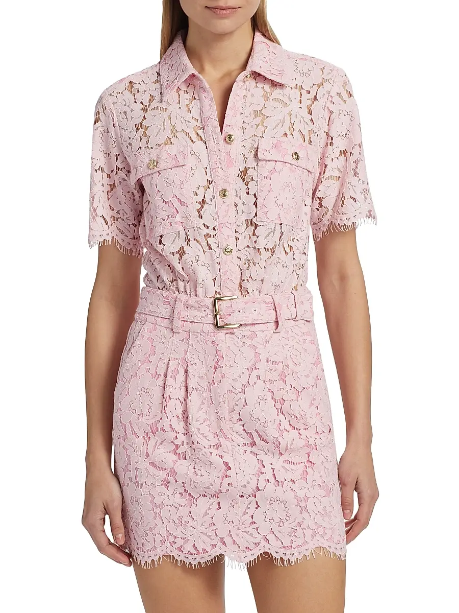 Generation Love Women's Morgana Lace Belted Dress | Thumbnail 3 Generation Love Women's Morgana Lace Belted Dress | Thumbnail 3