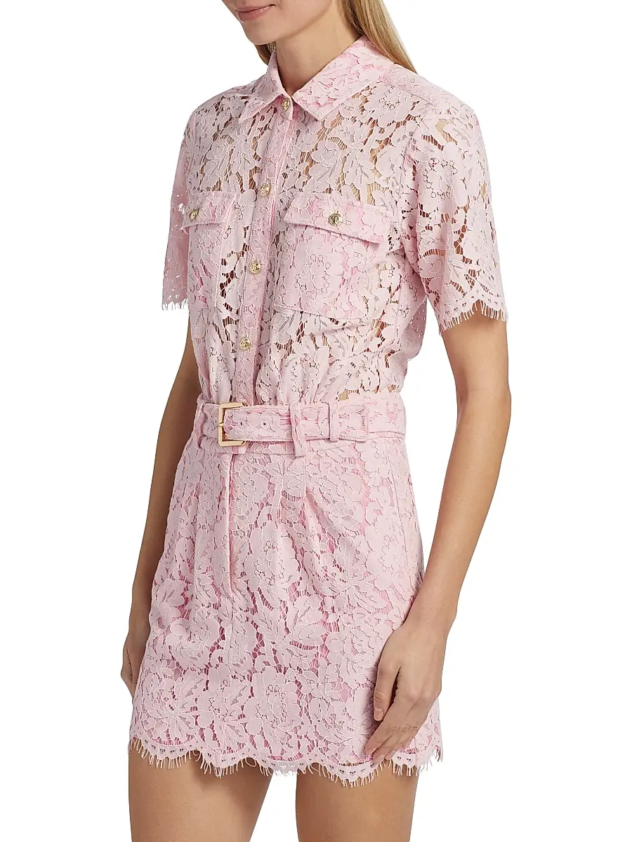 Generation Love Women's Morgana Lace Belted Dress | Thumbnail 4 Generation Love Women's Morgana Lace Belted Dress | Thumbnail 4
