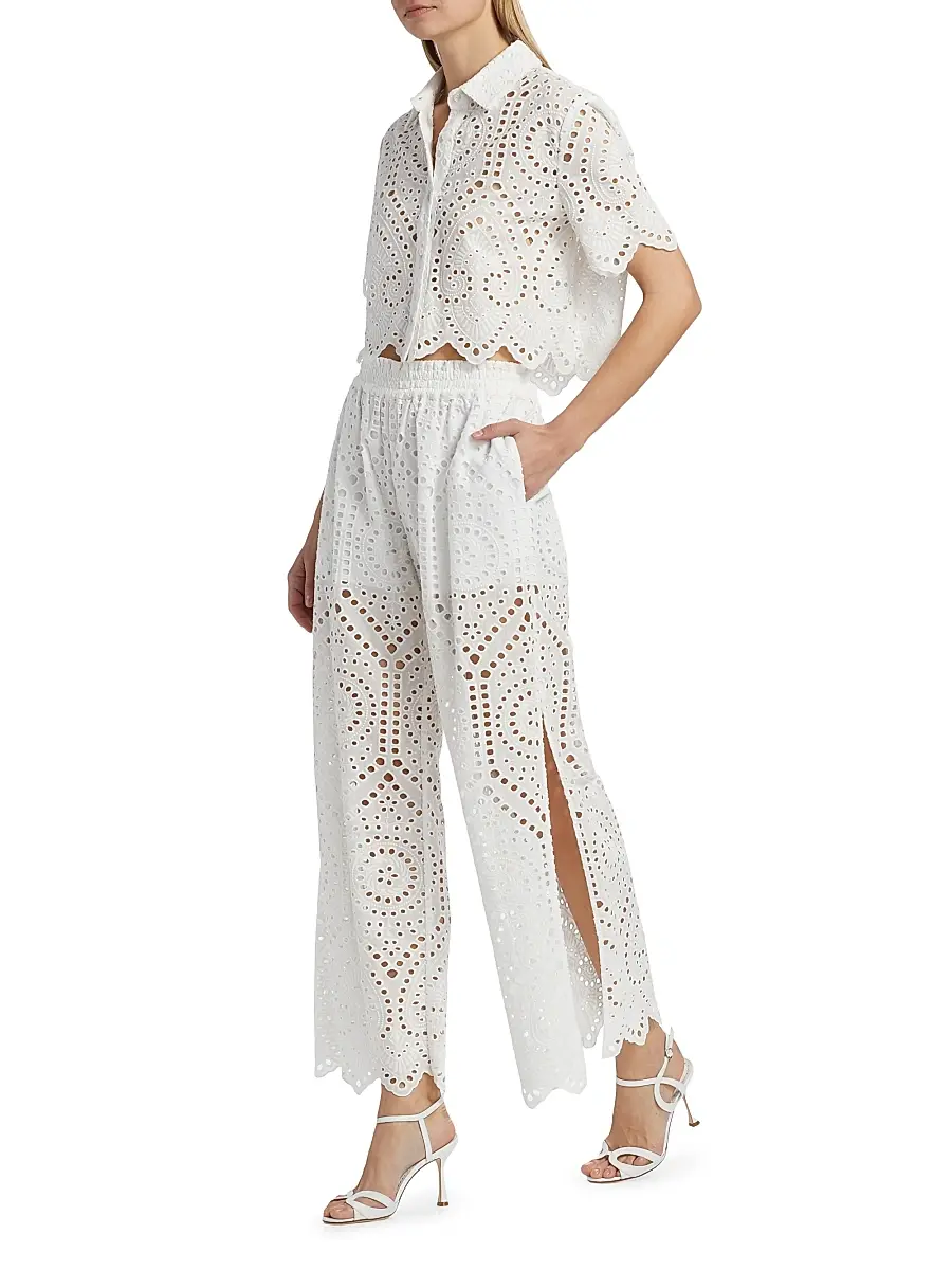 Generation Love Women's Connie Cotton Eyelet Pants | Thumbnail 2 Generation Love Women's Connie Cotton Eyelet Pants | Thumbnail 2