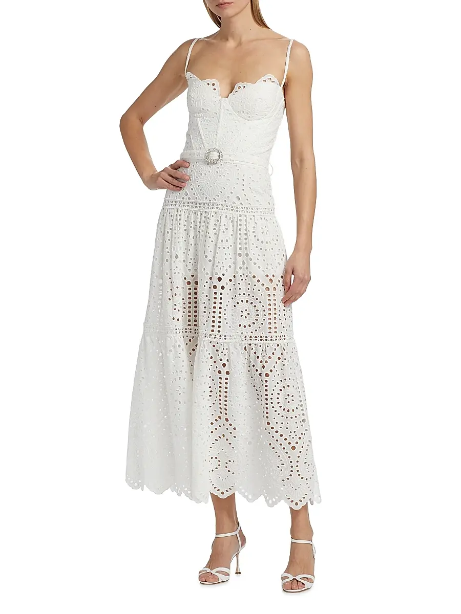 Generation Love Women's Zuria Cotton Eyelet Maxi Dress | Thumbnail 2 Generation Love Women's Zuria Cotton Eyelet Maxi Dress | Thumbnail 2