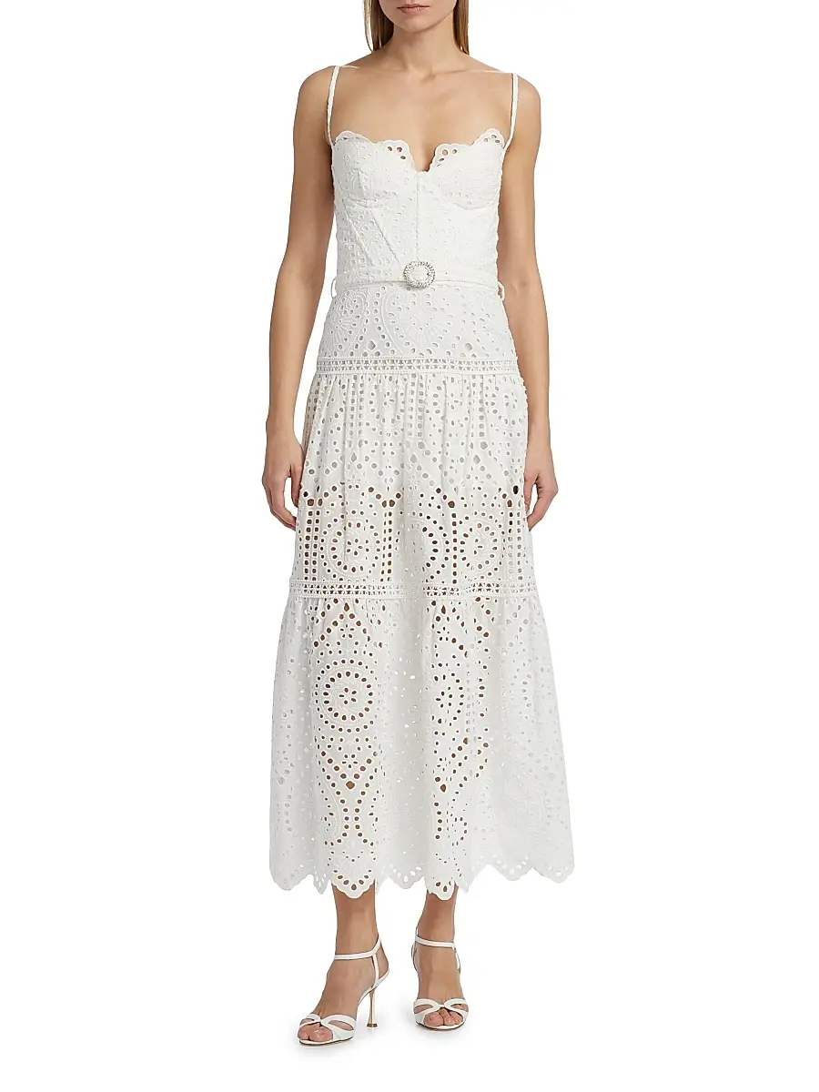 Generation Love Women's Zuria Cotton Eyelet Maxi Dress | Thumbnail 3 Generation Love Women's Zuria Cotton Eyelet Maxi Dress | Thumbnail 3