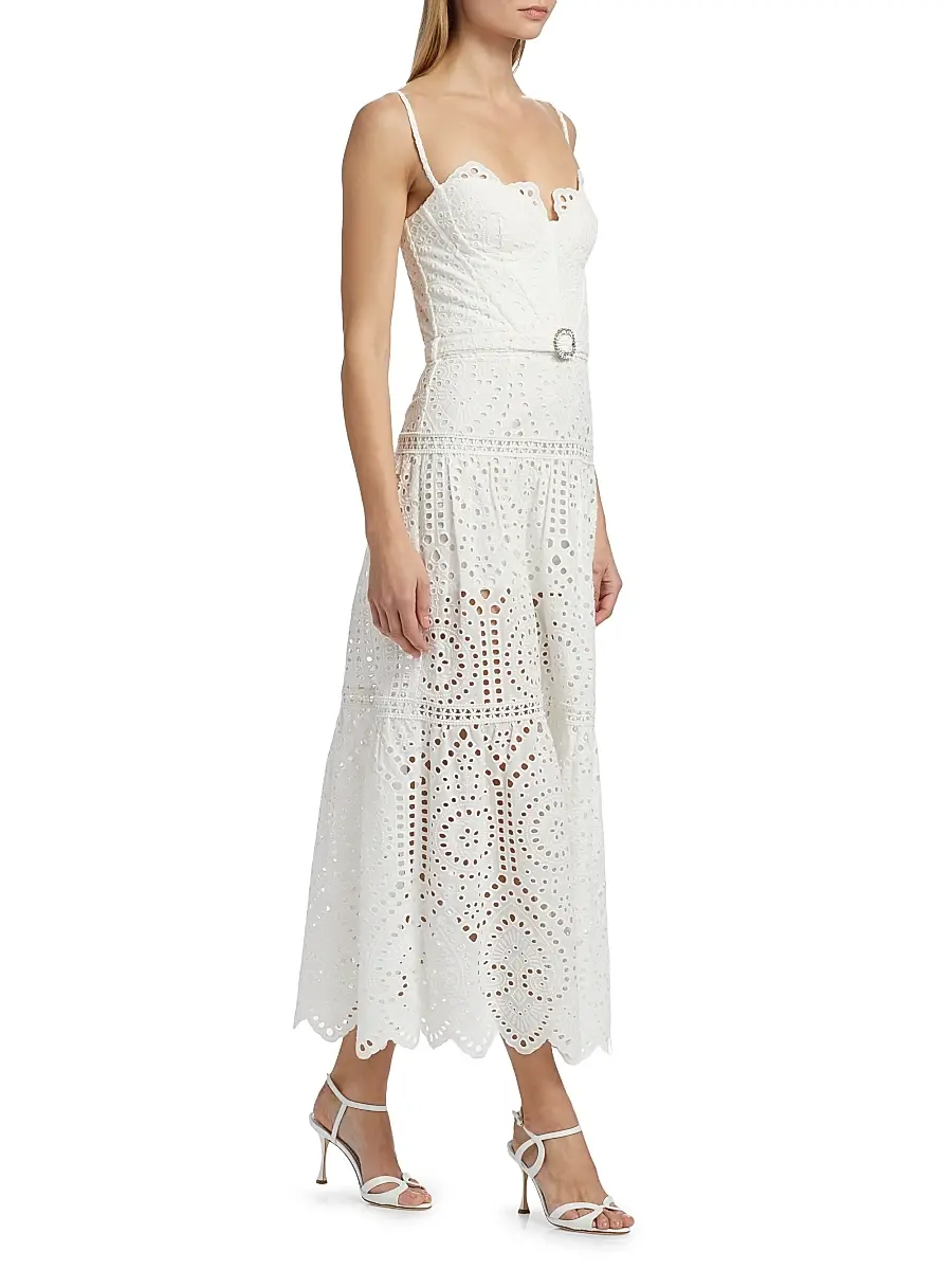 Generation Love Women's Zuria Cotton Eyelet Maxi Dress | Thumbnail 4 Generation Love Women's Zuria Cotton Eyelet Maxi Dress | Thumbnail 4