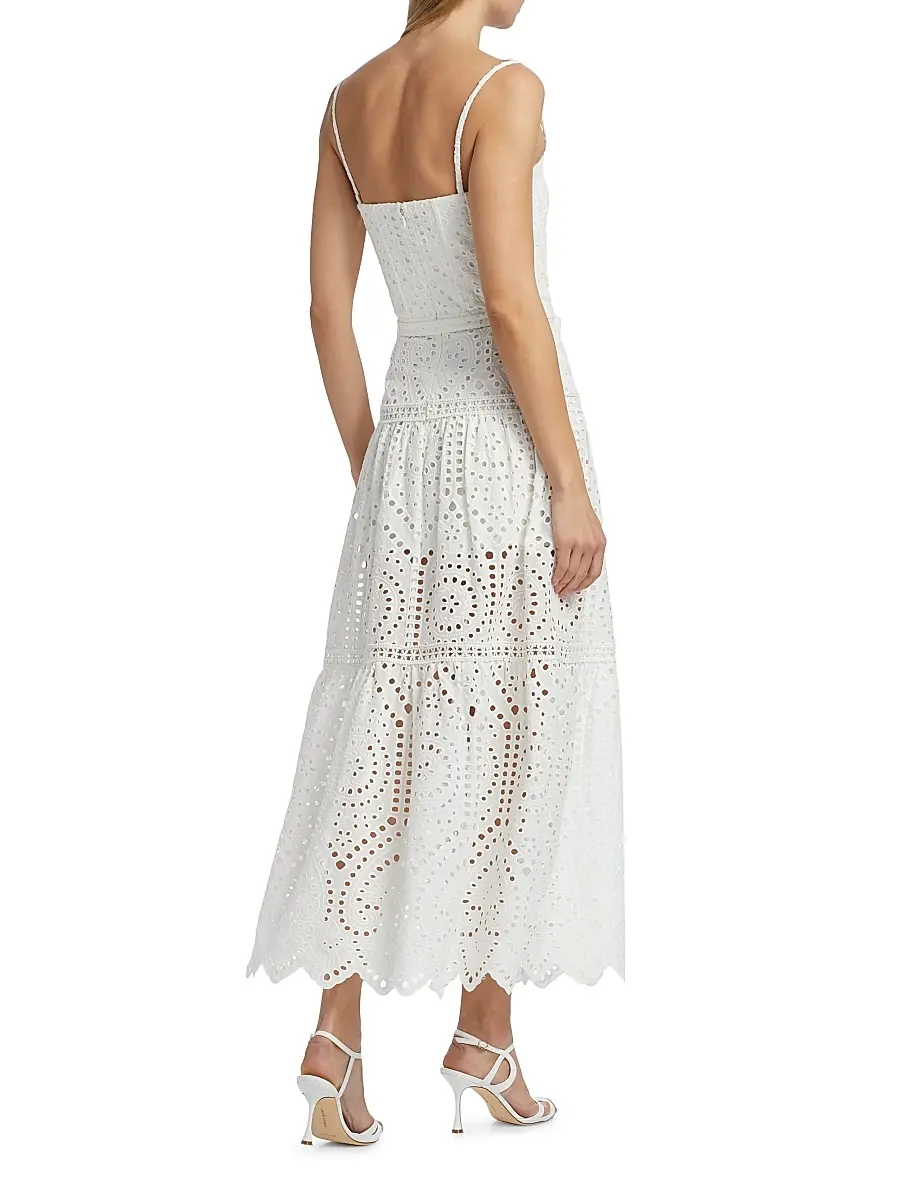 Generation Love Women's Zuria Cotton Eyelet Maxi Dress | Thumbnail 5 Generation Love Women's Zuria Cotton Eyelet Maxi Dress | Thumbnail 5