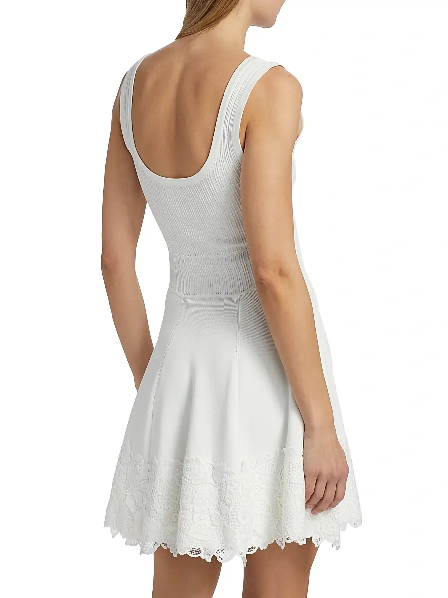 Generation Love Women's Orpheus Lace Combo Rib Mini-Dress | Thumbnail 5 Generation Love Women's Orpheus Lace Combo Rib Mini-Dress | Thumbnail 5
