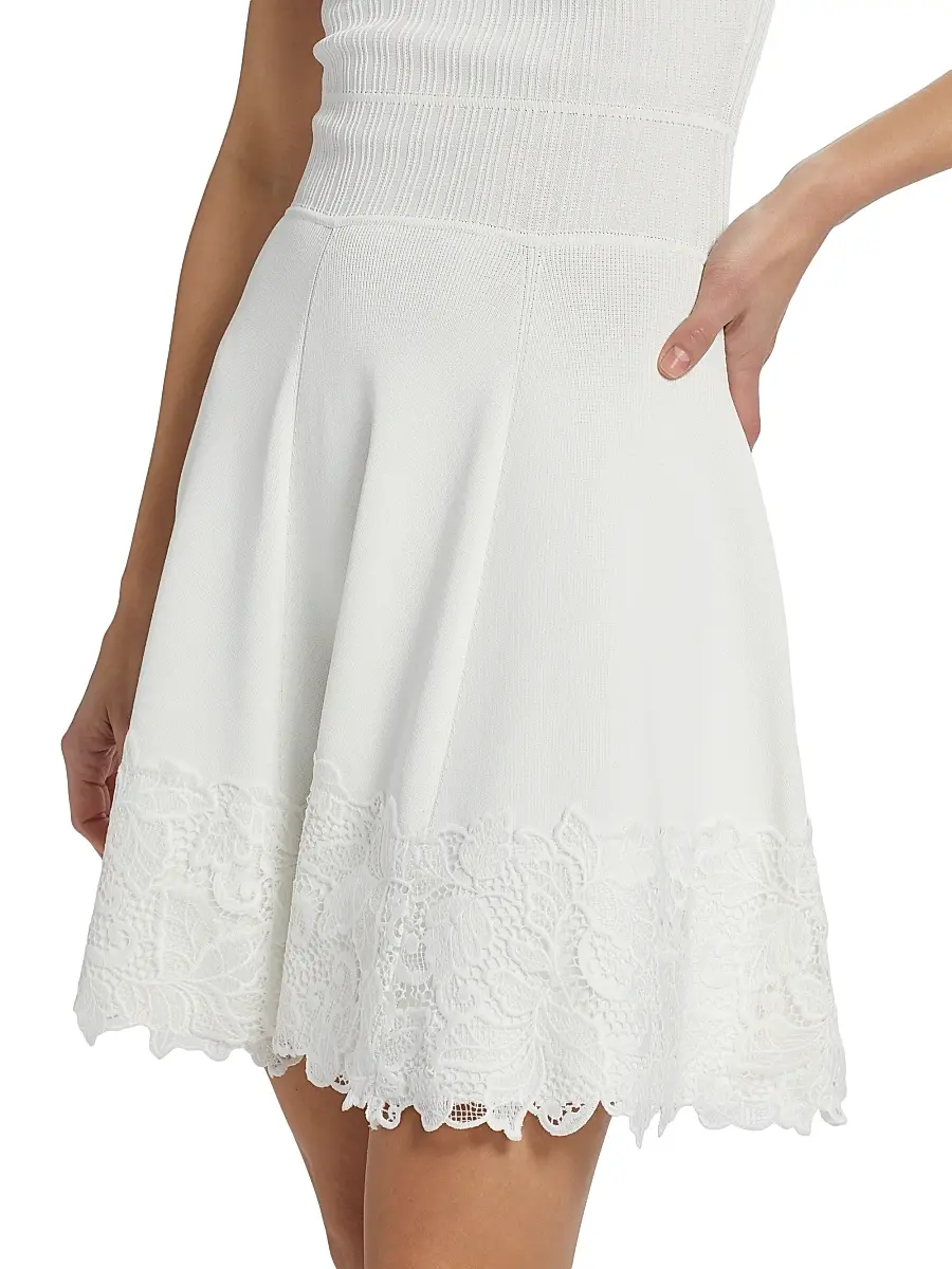 Generation Love Women's Orpheus Lace Combo Rib Mini-Dress | Thumbnail 6 Generation Love Women's Orpheus Lace Combo Rib Mini-Dress | Thumbnail 6