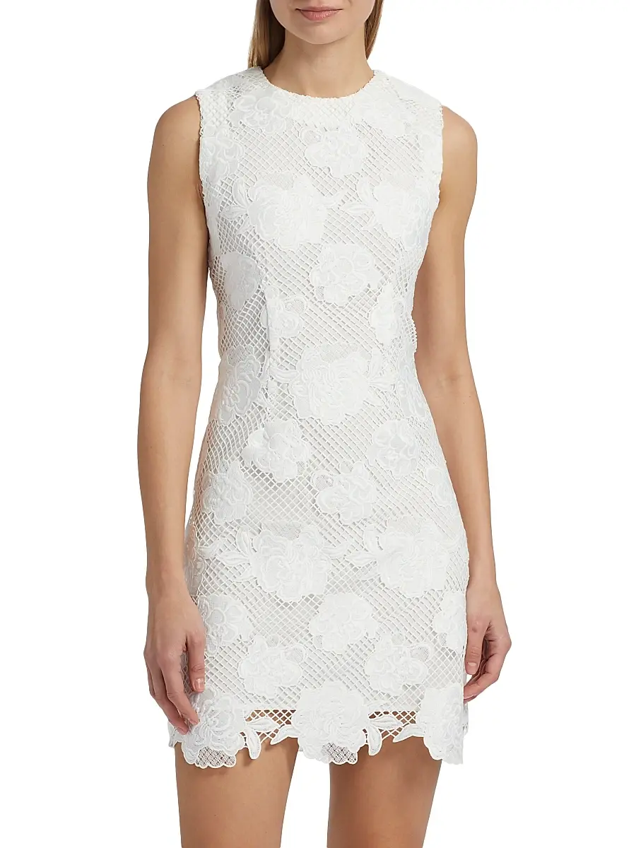 Generation Love Women's Dania Floral Mesh Minidress | Thumbnail 3 Generation Love Women's Dania Floral Mesh Minidress | Thumbnail 3