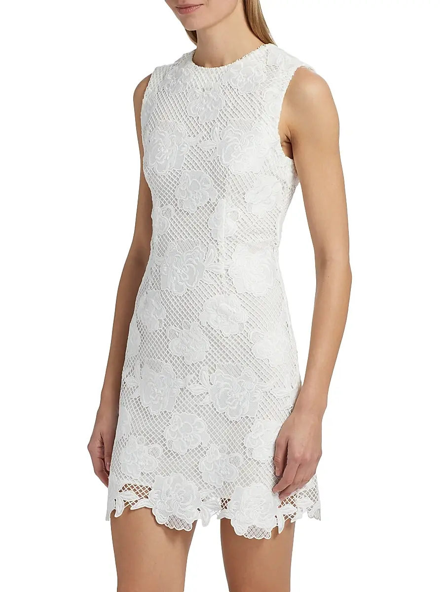 Generation Love Women's Dania Floral Mesh Minidress | Thumbnail 4 Generation Love Women's Dania Floral Mesh Minidress | Thumbnail 4