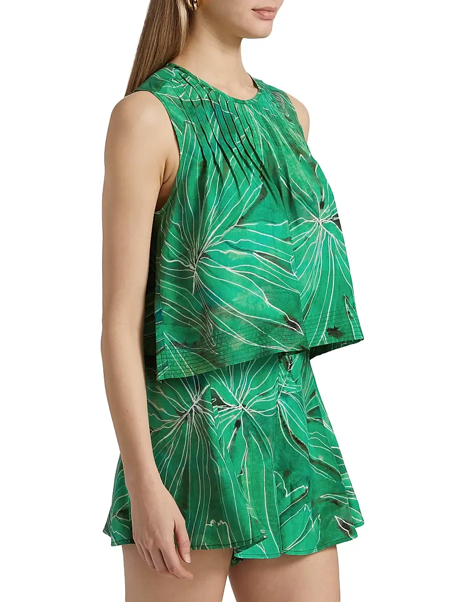 Marie Oliver Women's Letta Botanical Print Sleeveless Top | Thumbnail 4 Marie Oliver Women's Letta Botanical Print Sleeveless Top | Thumbnail 4