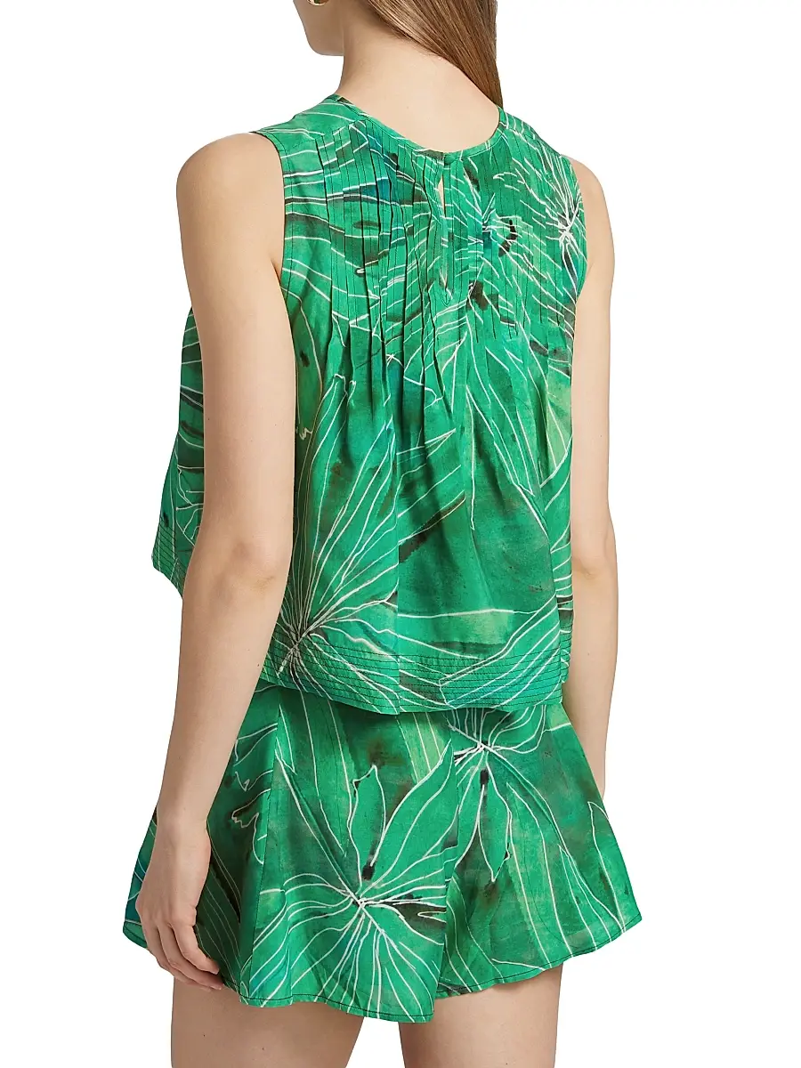 Marie Oliver Women's Letta Botanical Print Sleeveless Top | Thumbnail 5 Marie Oliver Women's Letta Botanical Print Sleeveless Top | Thumbnail 5