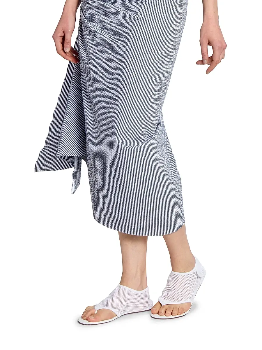 ALAIA Women's Mesh Sandals - Blanc Optique | Thumbnail 2 ALAIA Women's Mesh Sandals - Blanc Optique | Thumbnail 2