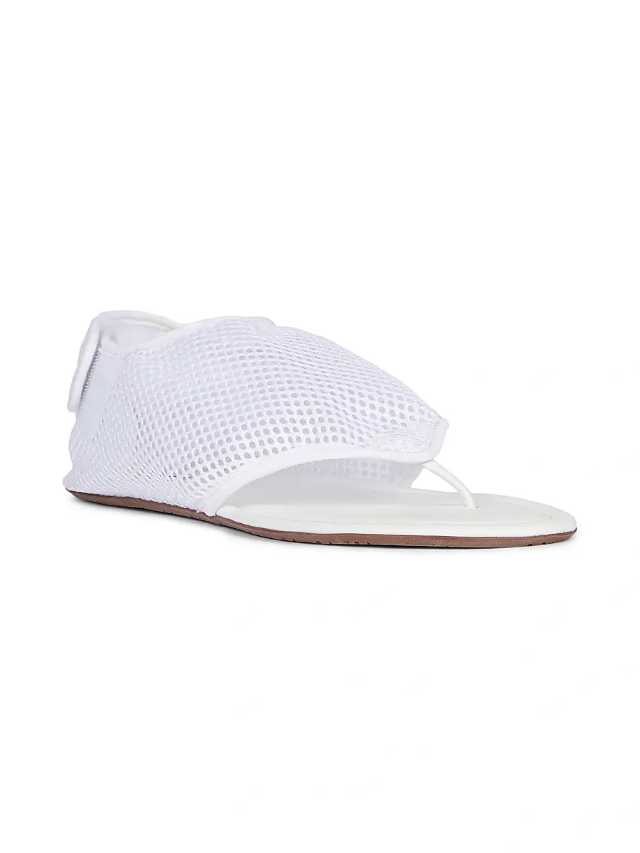 ALAIA Women's Mesh Sandals - Blanc Optique | Thumbnail 3 ALAIA Women's Mesh Sandals - Blanc Optique | Thumbnail 3