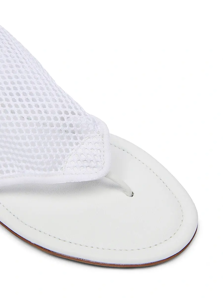 ALAIA Women's Mesh Sandals - Blanc Optique | Thumbnail 6 ALAIA Women's Mesh Sandals - Blanc Optique | Thumbnail 6