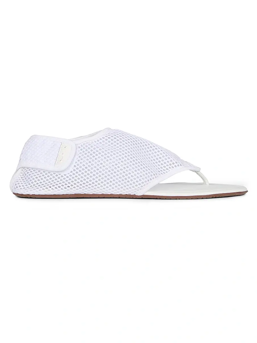 ALAIA Women's Mesh Sandals - Blanc Optique | Image 1 ALAIA Women's Mesh Sandals - Blanc Optique | Image 1