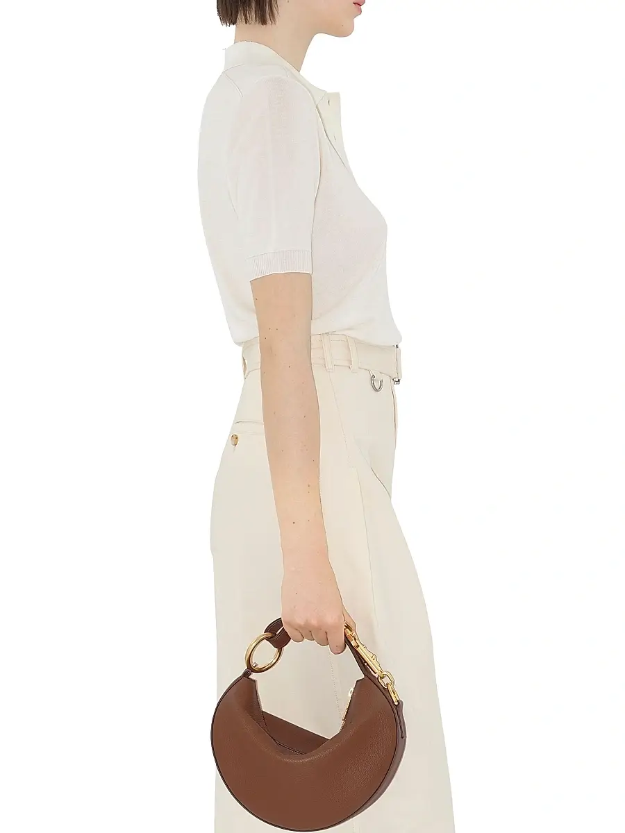 Burberry Women's Maddie Wool Polo Shirt - Chalk | Thumbnail 4