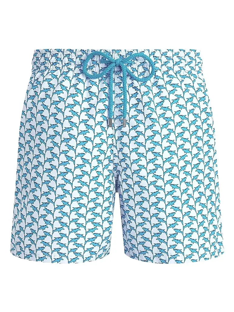 Men's Moorea Net Sharks Swim Trunks Men's Moorea Net Sharks Swim Trunks