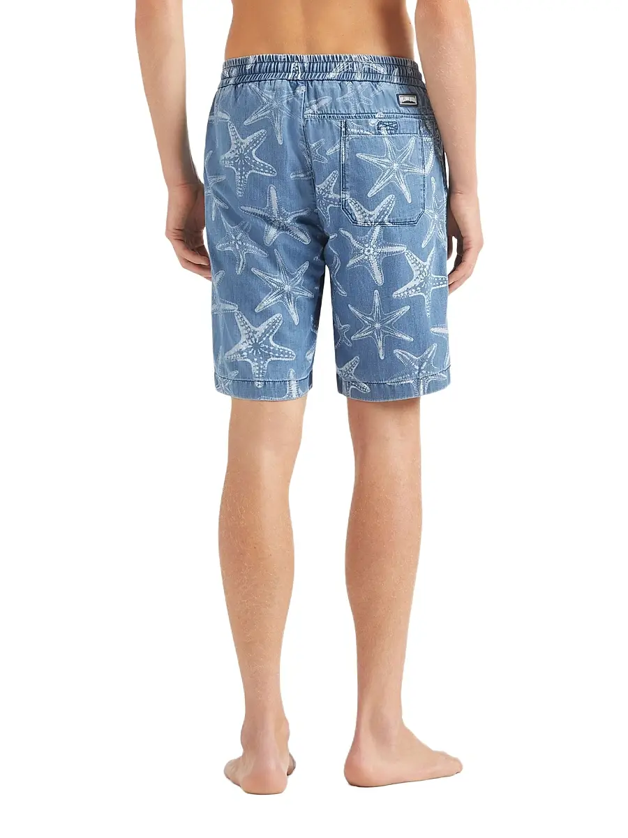 Vilebrequin Men's Starfish-Printed Denim Shorts | Thumbnail 4 Vilebrequin Men's Starfish-Printed Denim Shorts | Thumbnail 4