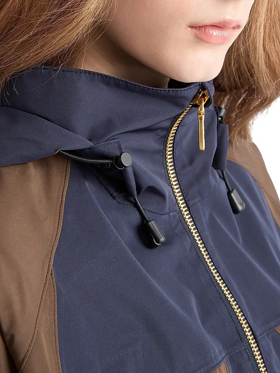 Prada Women's Technical Fabric Blouson Jacket - Blue | Thumbnail 4