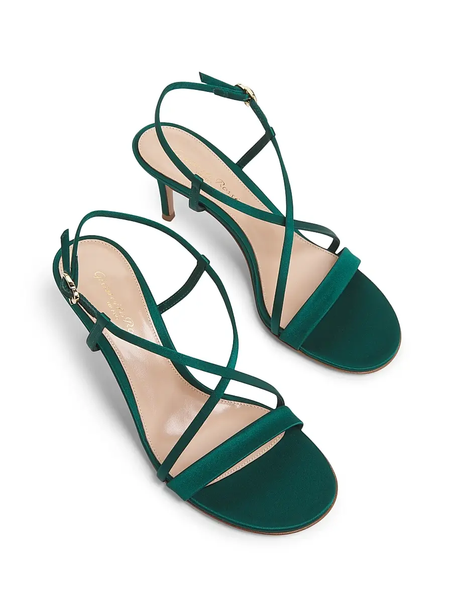 Gianvito Rossi Women's 70MM Crepe Satin Sandals | Thumbnail 4 Gianvito Rossi Women's 70MM Crepe Satin Sandals | Thumbnail 4