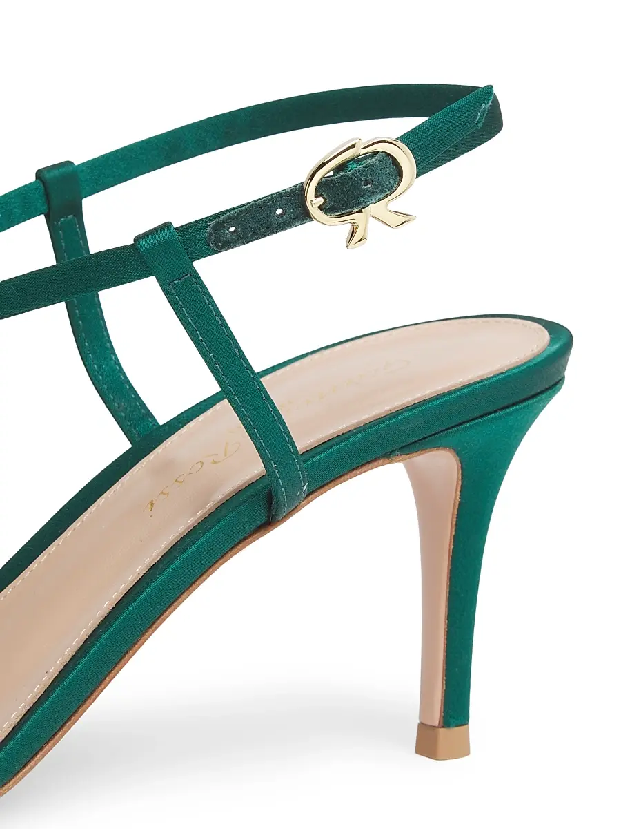 Gianvito Rossi Women's 70MM Crepe Satin Sandals | Thumbnail 5 Gianvito Rossi Women's 70MM Crepe Satin Sandals | Thumbnail 5