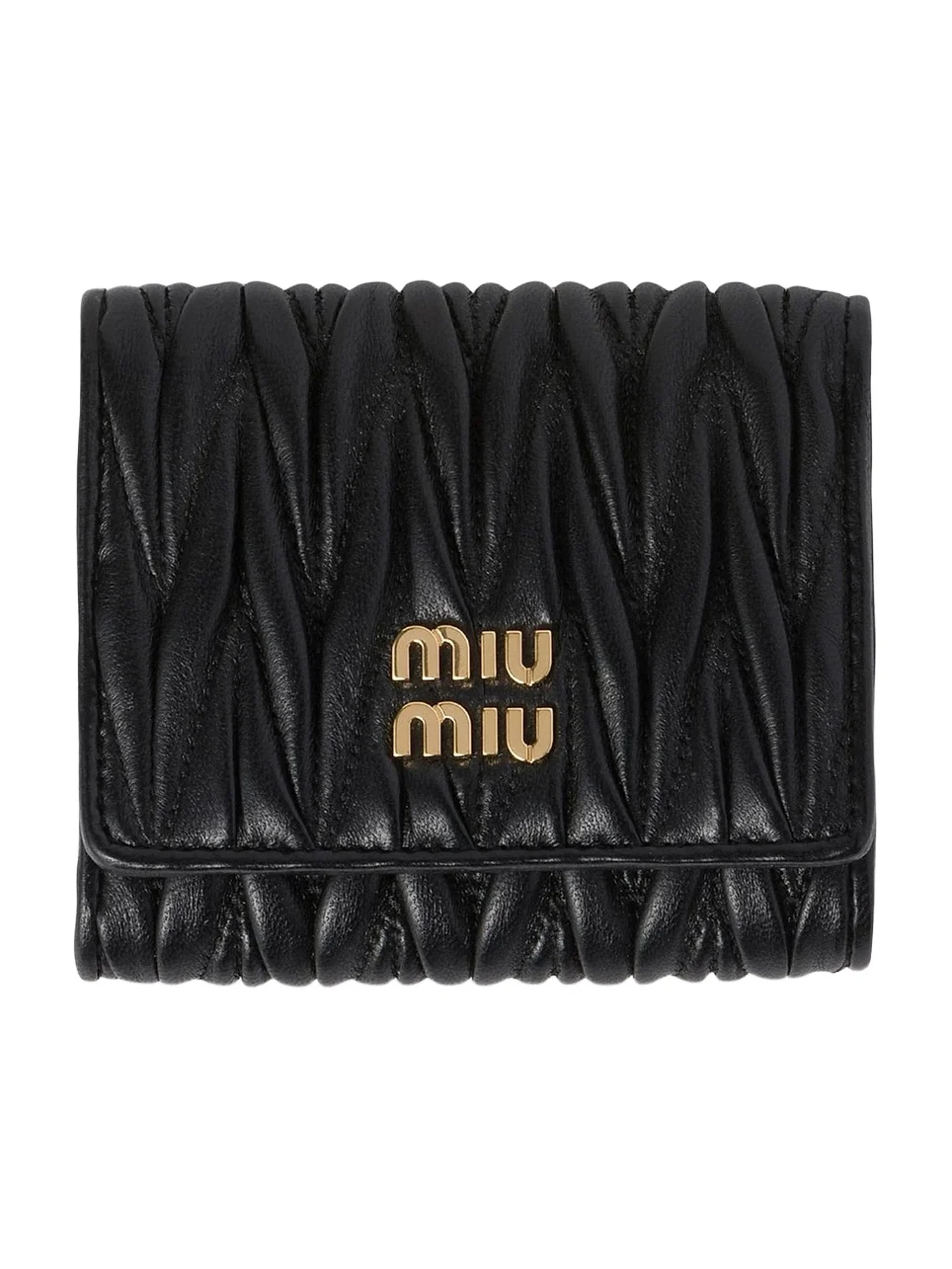 Miu Miu Women's Small Matelasse Nappa Leather Wallet