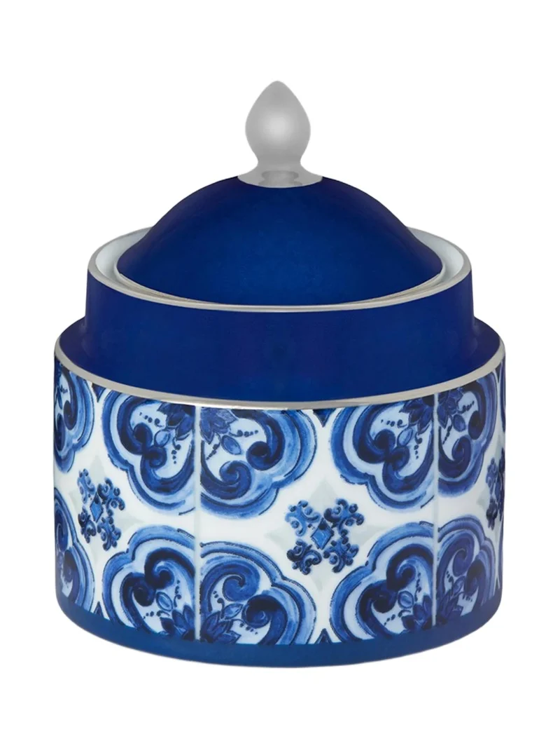 Dolce & Gabbana Blue Mediterraneo Sugar Bowl & Lid - Blue