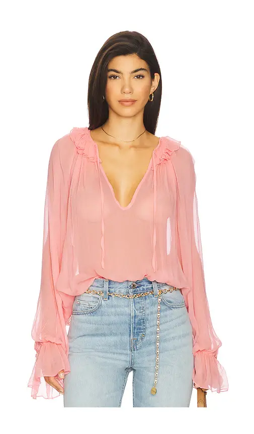 Lovers and Friends Evelyn Sheer Top | Image 1 Lovers and Friends Evelyn Sheer Top | Image 1