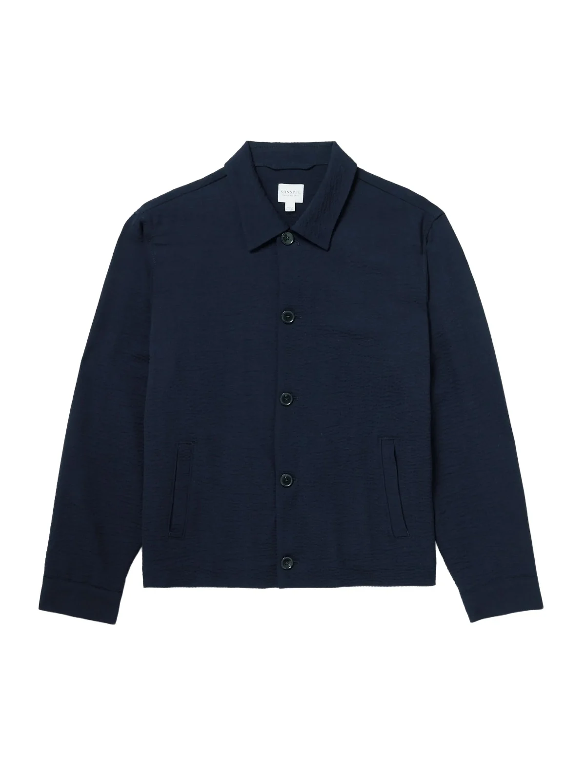 Wool-Blend Seersucker Shirt Jacket - Men Wool-Blend Seersucker Shirt Jacket - Men