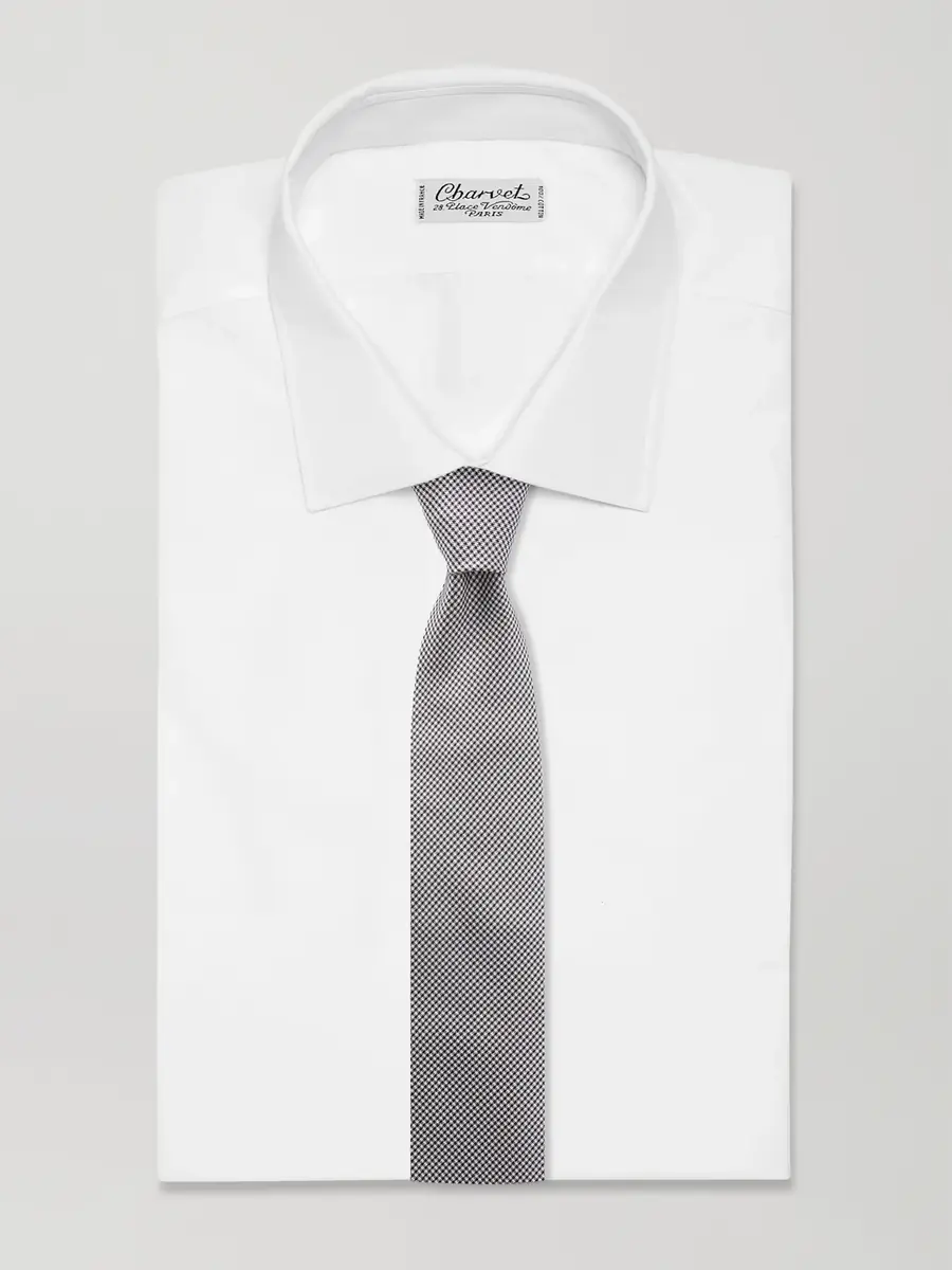 Tom Ford 8cm Houndstooth Silk Tie - Men | Thumbnail 2