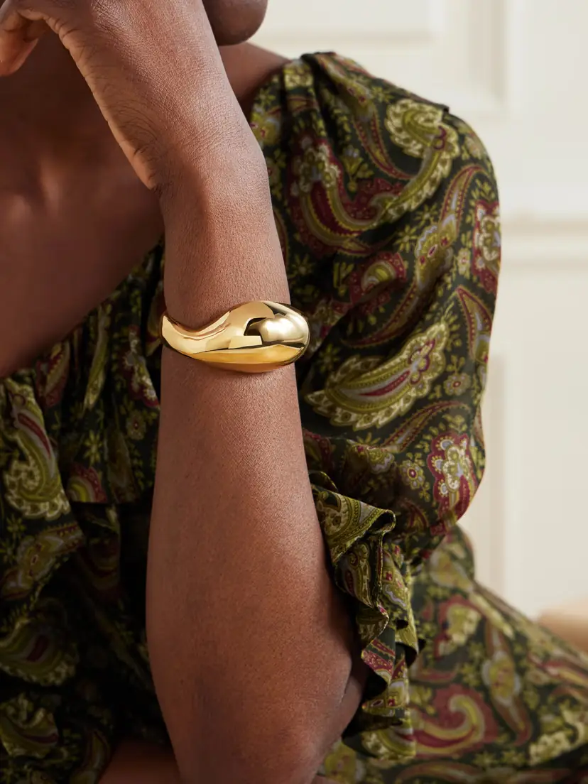 Saint Laurent Brancusi Gold-tone Cuff | Thumbnail 2 Saint Laurent Brancusi Gold-tone Cuff | Thumbnail 2