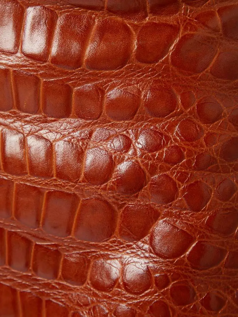 Saint Laurent Croc-effect Leather Skirt | Thumbnail 4