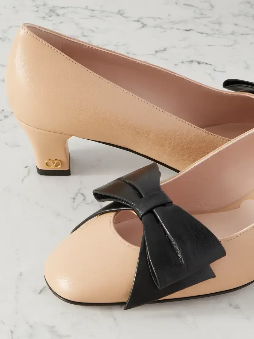 Valentino Garavani Bowow 45 Bow-embellished Leather Pumps | Thumbnail 4 Valentino Garavani Bowow 45 Bow-embellished Leather Pumps | Thumbnail 4