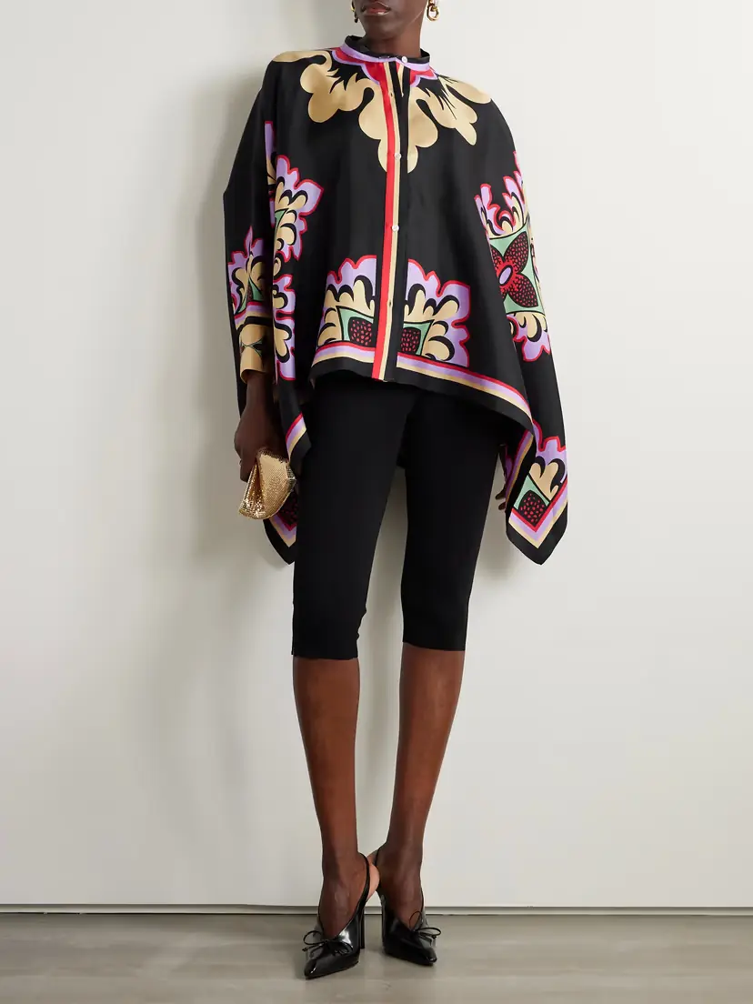 La DoubleJ Printed Silk-twill Shirt | Thumbnail 2 La DoubleJ Printed Silk-twill Shirt | Thumbnail 2