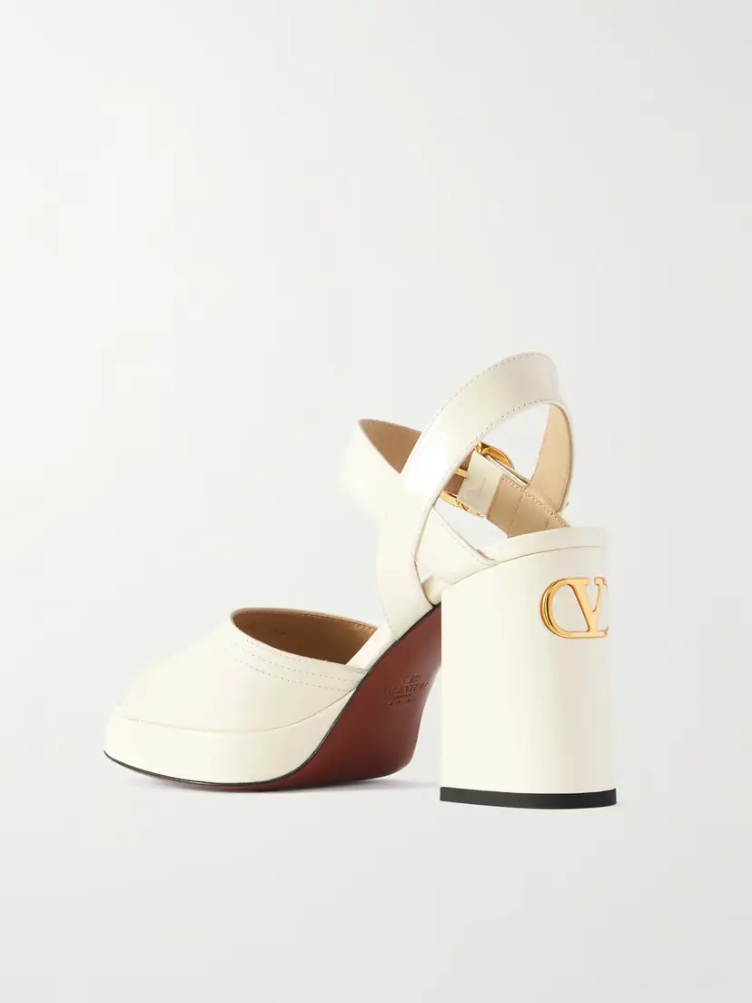 Valentino Garavani Fawcette Patent-leather Platform Sandals | Thumbnail 3 Valentino Garavani Fawcette Patent-leather Platform Sandals | Thumbnail 3