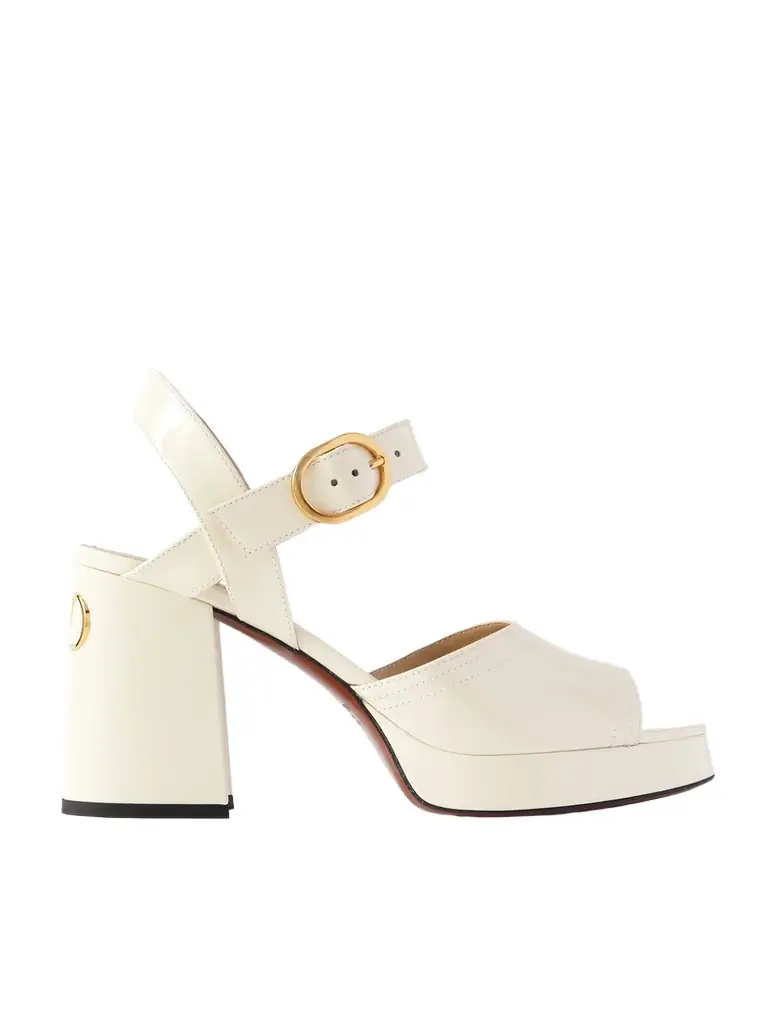 Valentino Garavani Fawcette Patent-leather Platform Sandals | Image 1 Valentino Garavani Fawcette Patent-leather Platform Sandals | Image 1