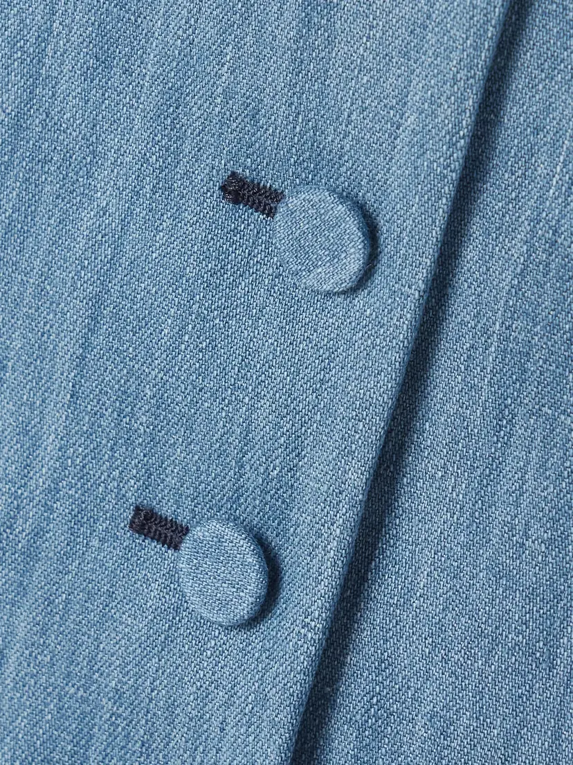 Gabriela Hearst Coleridge Cotton And Linen-blend Chambray Vest | Thumbnail 5
