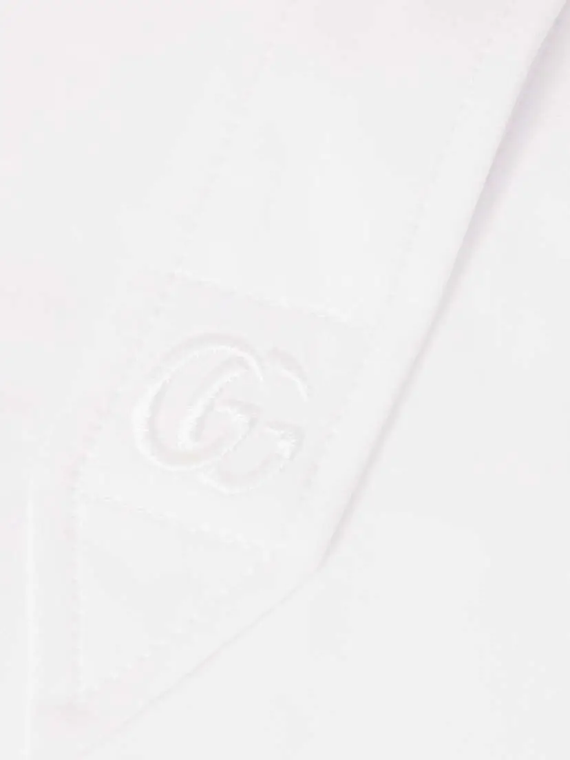 Gucci Tie-neck Cotton-poplin Shirt | Thumbnail 4 Gucci Tie-neck Cotton-poplin Shirt | Thumbnail 4
