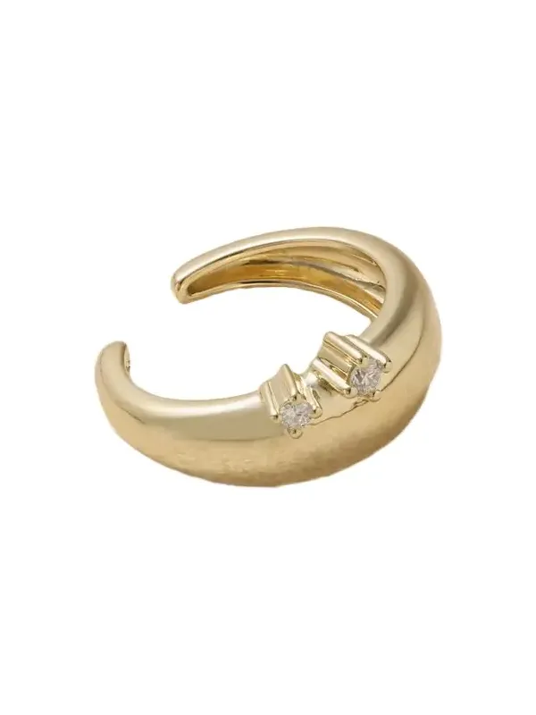 14-karat Gold Diamond Single Ear Cuff