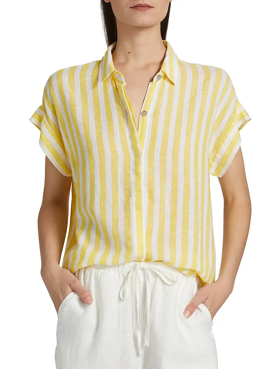 RAILS Women's Jamie Striped Linen-Blend Shirt | Thumbnail 3 RAILS Women's Jamie Striped Linen-Blend Shirt | Thumbnail 3