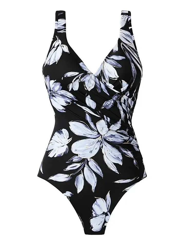 Miraclesuit Swim Women's Fiore Di Luna Floral Wrap One-Piece Swimsuit