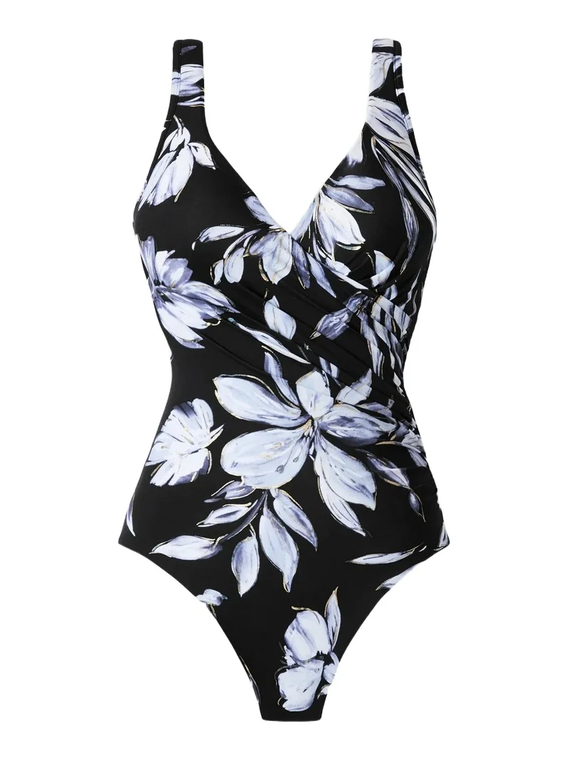 Women's Fiore Di Luna Floral Wrap One-Piece Swimsuit Women's Fiore Di Luna Floral Wrap One-Piece Swimsuit