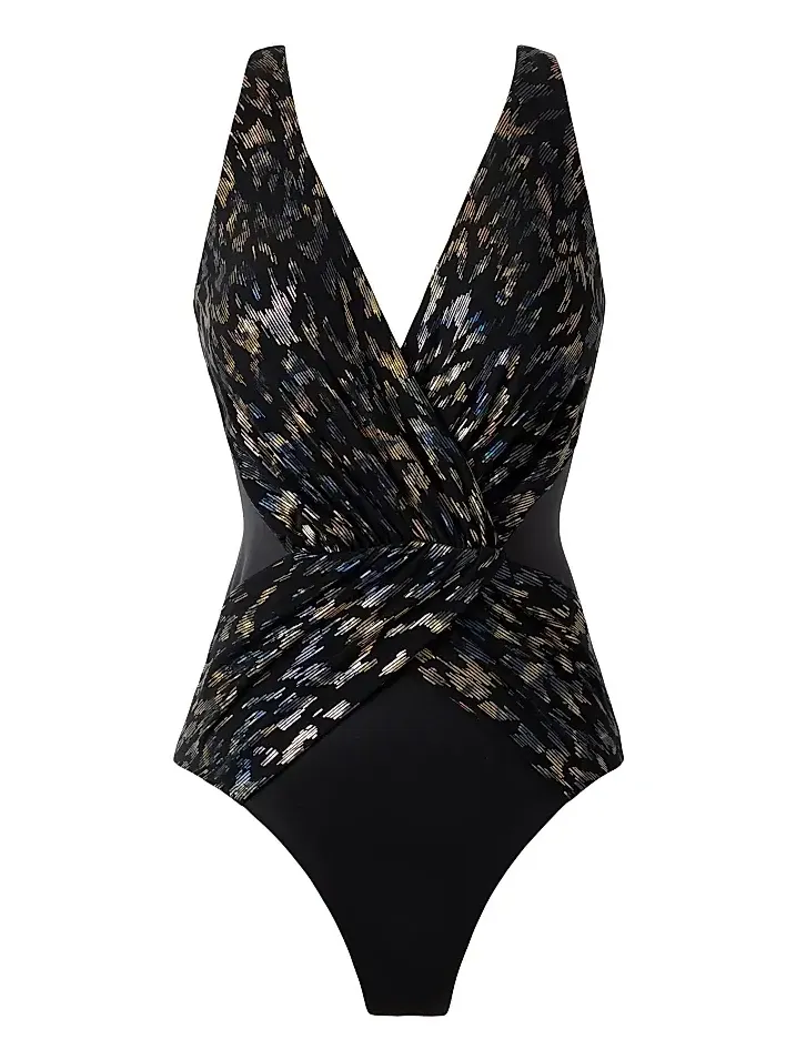 Women's Sparkle Plenty Ibiza Surplice One-Piece Swimsuit Women's Sparkle Plenty Ibiza Surplice One-Piece Swimsuit