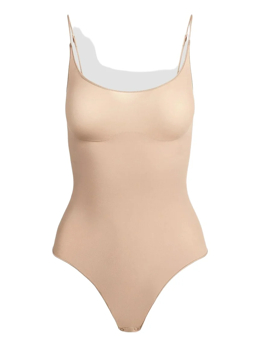 Women's Sheer Seamless Thong Bodysuit