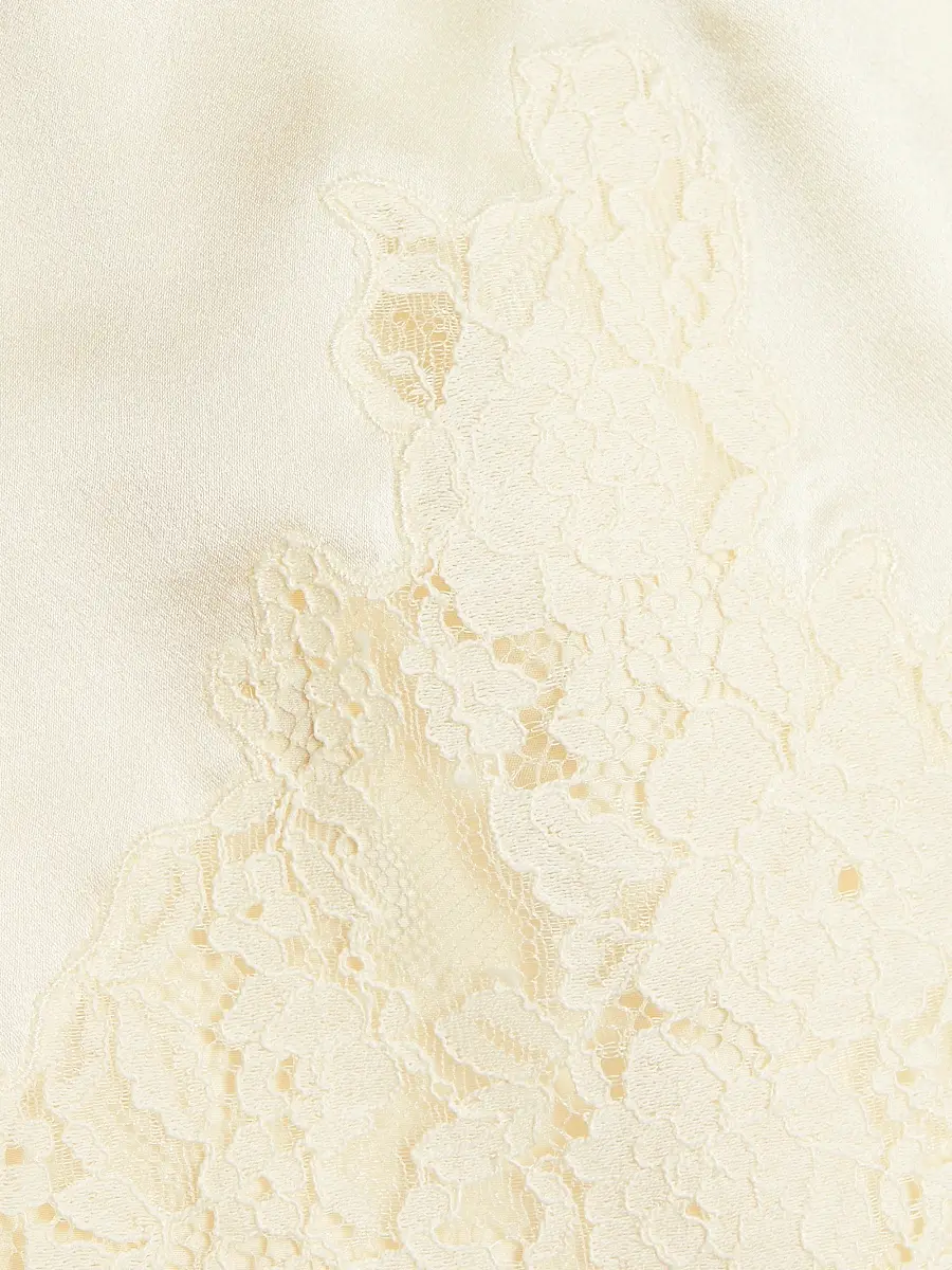 DÔEN Women's Iona Lace-Trimmed Silk Shorts | Thumbnail 7 DÔEN Women's Iona Lace-Trimmed Silk Shorts | Thumbnail 7