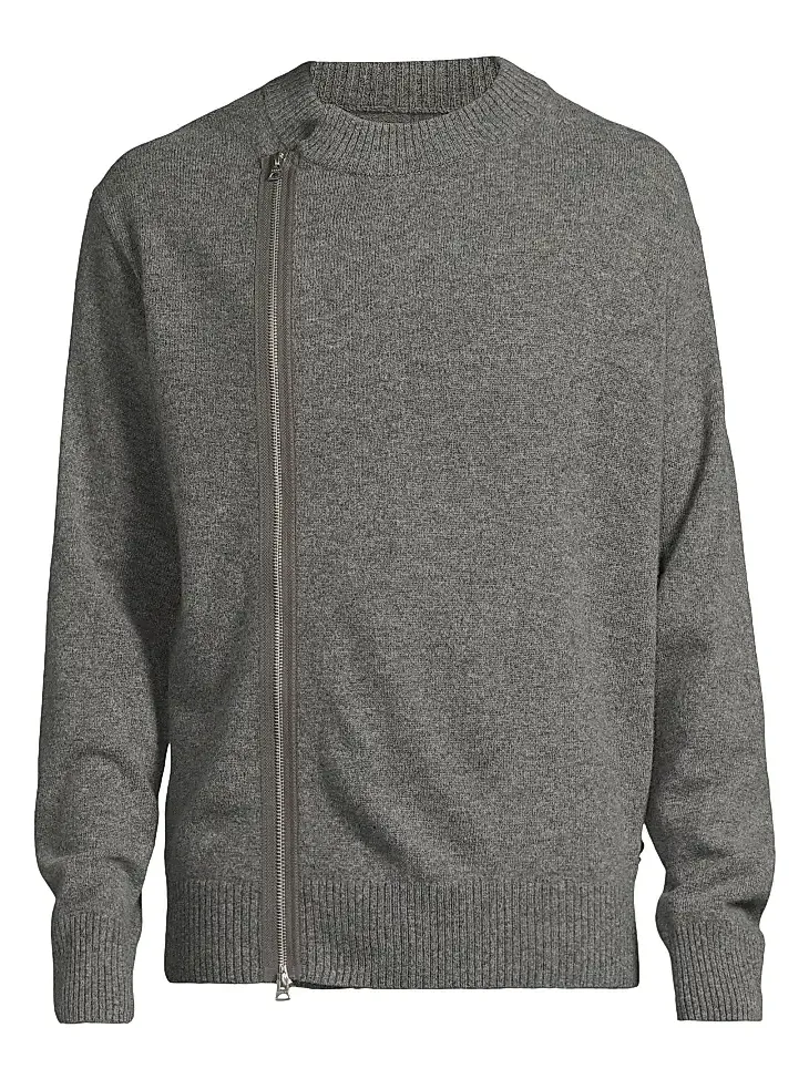 Men's Wool Zip-Front Cardigan Men's Wool Zip-Front Cardigan