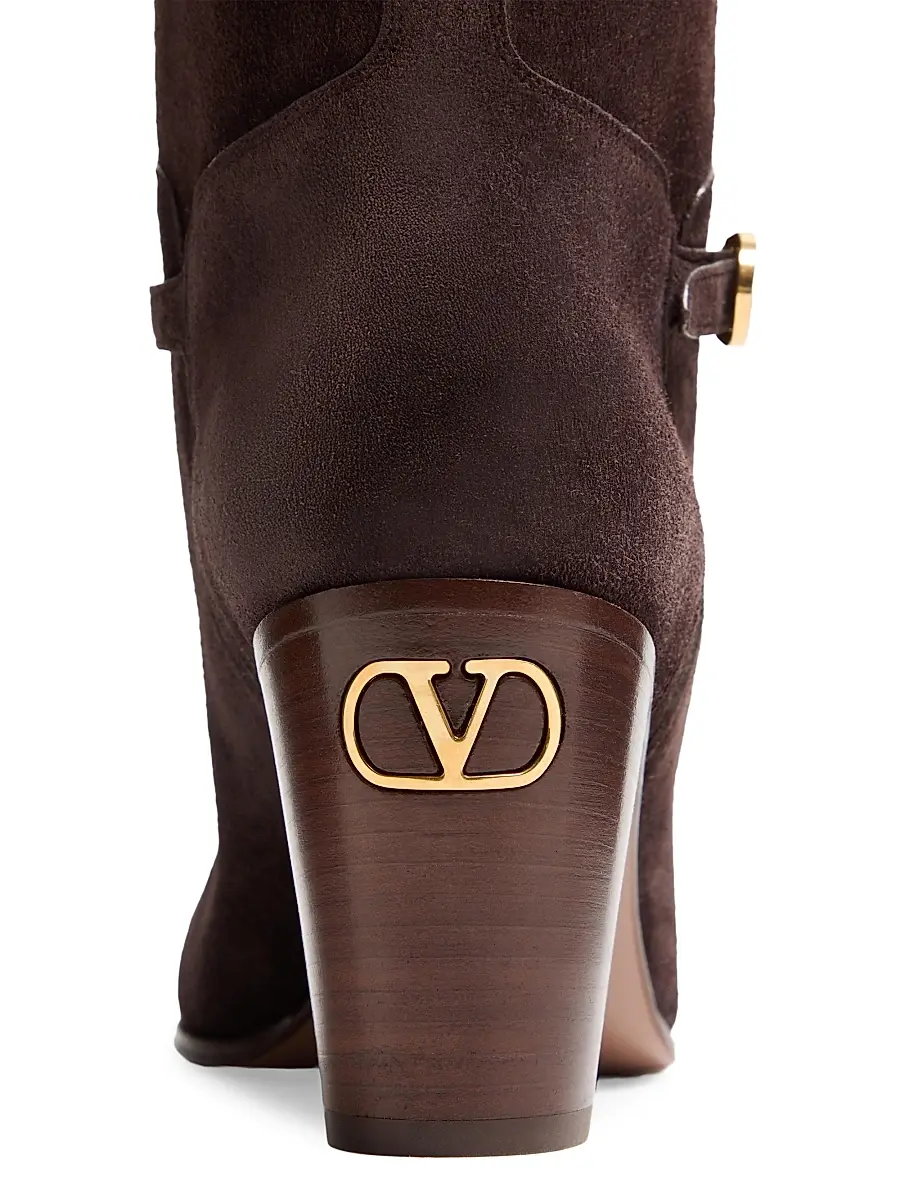 Valentino Women's Pattie Crust 75MM Leather Boots | Thumbnail 5 Valentino Women's Pattie Crust 75MM Leather Boots | Thumbnail 5